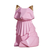 tirelire-renard-rose