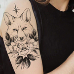 Tatouage Renard <br/> Étoile